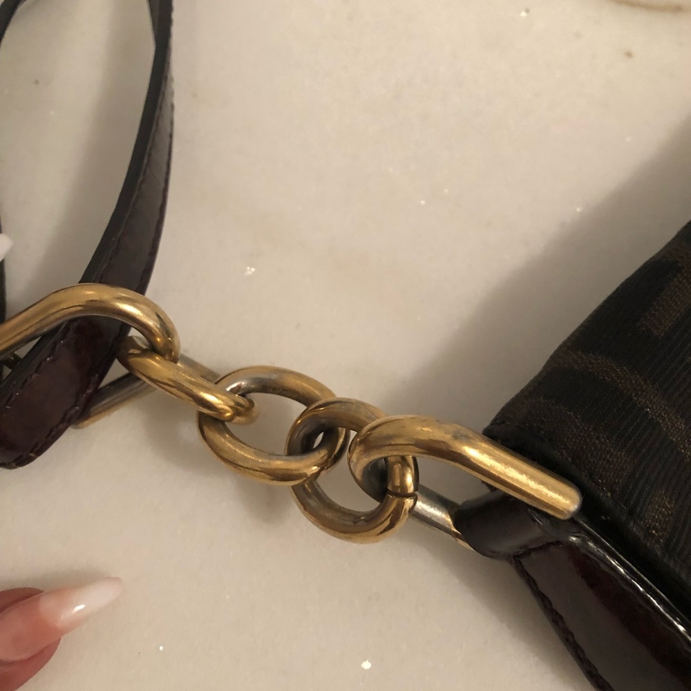 Fendi Zucca Large Flap Shoulder Bag Authentic‼️ - Picture 5 of 8